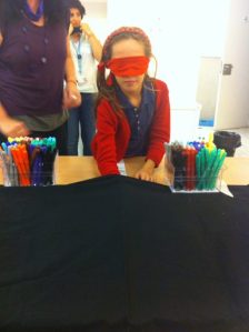 Taller tacto ojos vendados