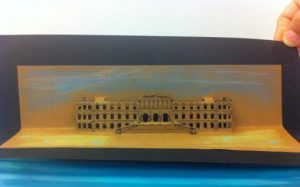 Popup Biblioteca Nacional a tinta