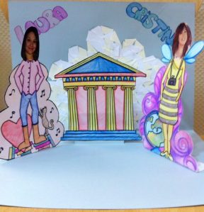 Tarjeta pop Up Laura y Cristina