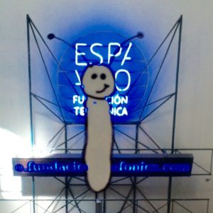 Mariposa en el logotipo de la entrada