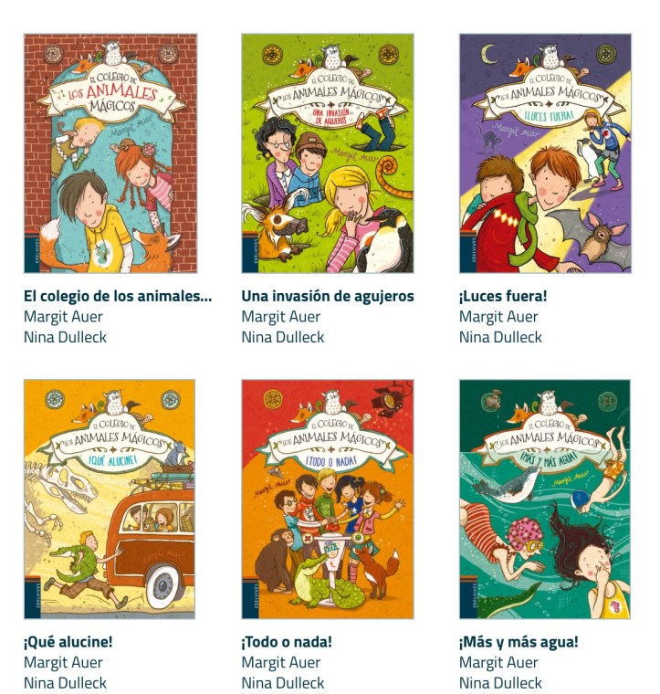 6 volúmenes colección El Colegio Mágico