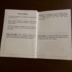 Distintos tipos de tintas invisibles